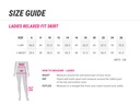 Ladies Relaxed Fit Skirt- 24011 - Size Guide