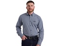 Business Shirt Black and Grey check 100% Cotton Long Sleeve