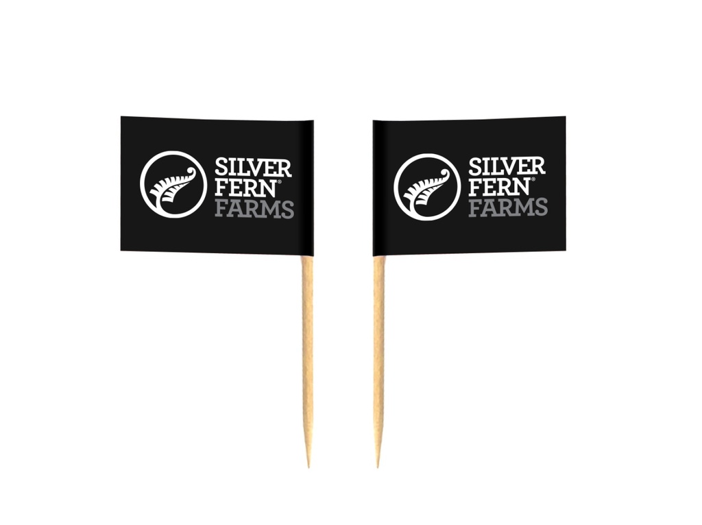 Toothpick with Silver Ferns Flag - Pack of 100
